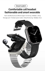 2-in-1 With Headset Smart Watch Bluetooth Call GPS Track